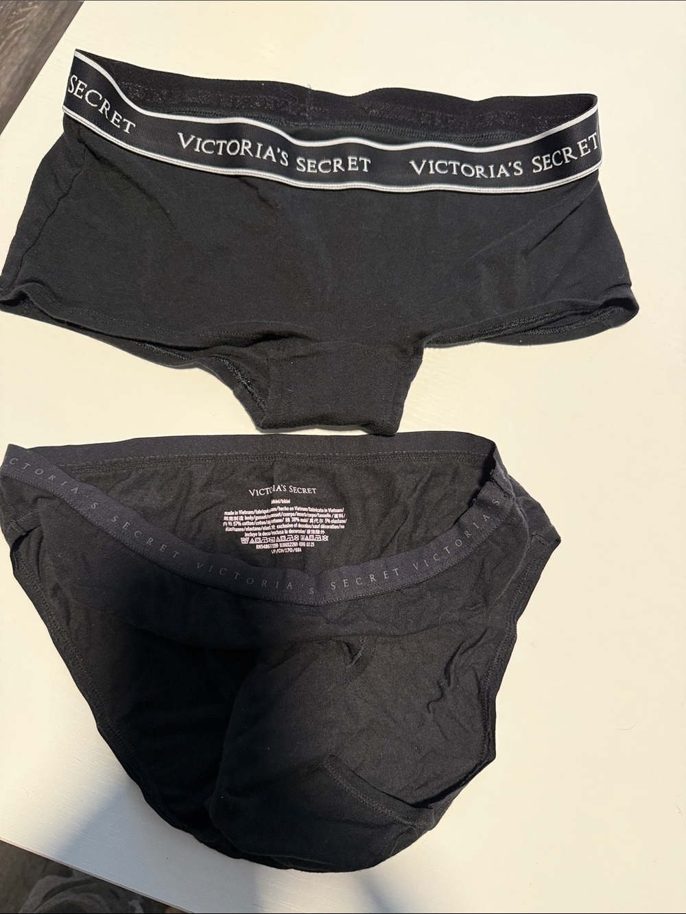Victoria's Secret Black Bikini & Hipster Briefs Set